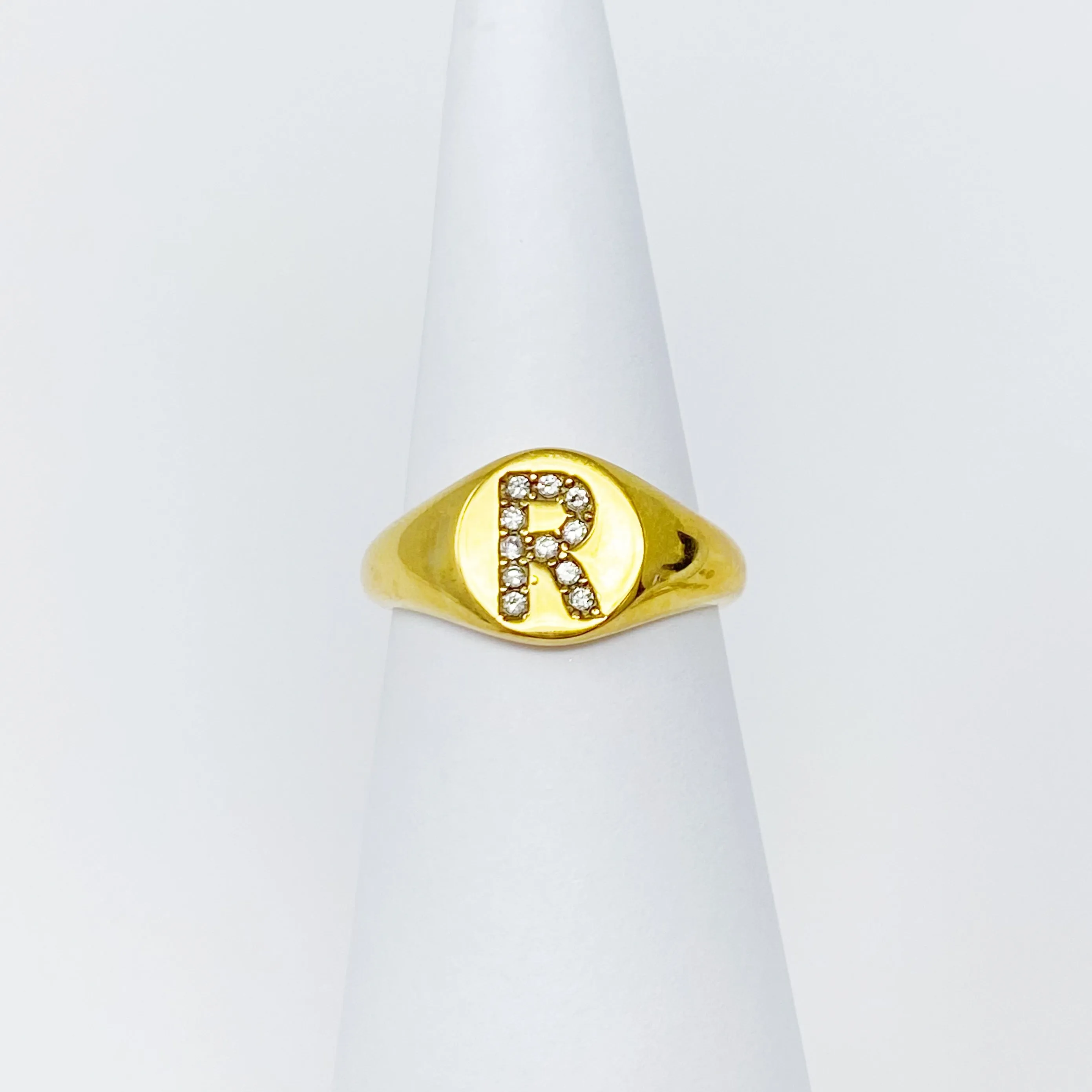 Shine Me Initial Ring