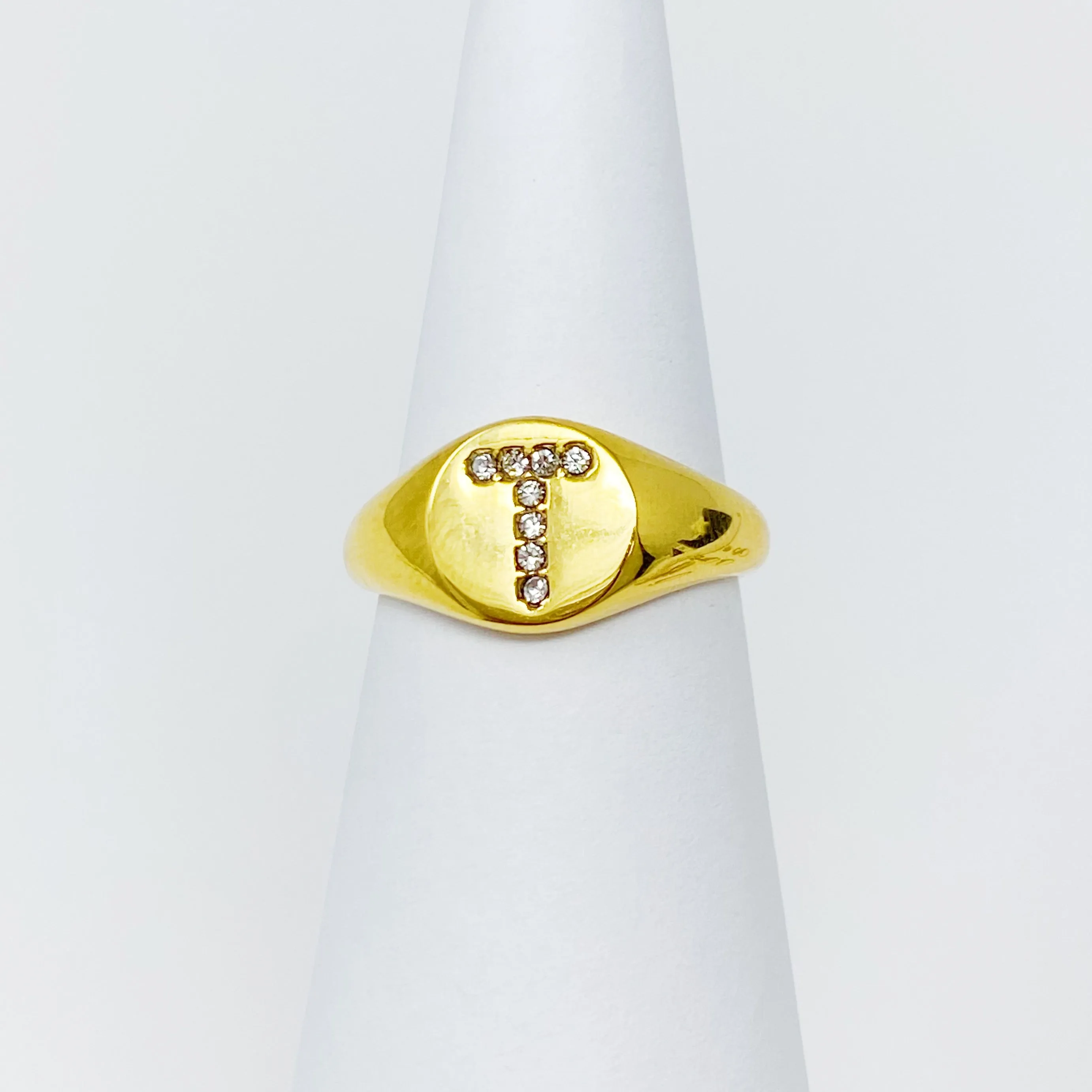 Shine Me Initial Ring