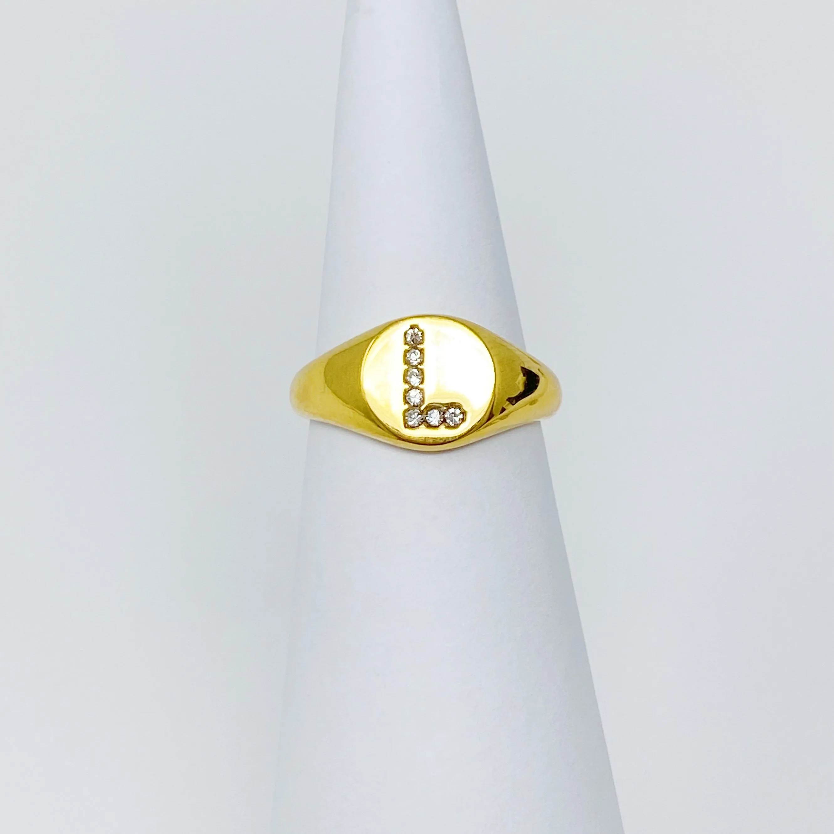 Shine Me Initial Ring