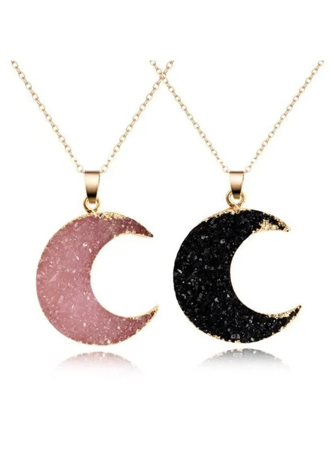 Silver Moon Alloy Link Chain Necklace for Women - Add a Touch of Celestial Charm