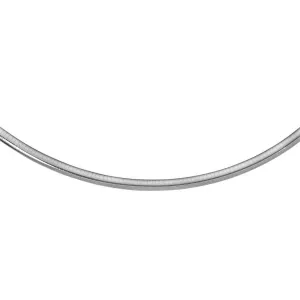 Size: 18'' - Sterling Silver Classic Omega Chain Necklace (6.0mm)