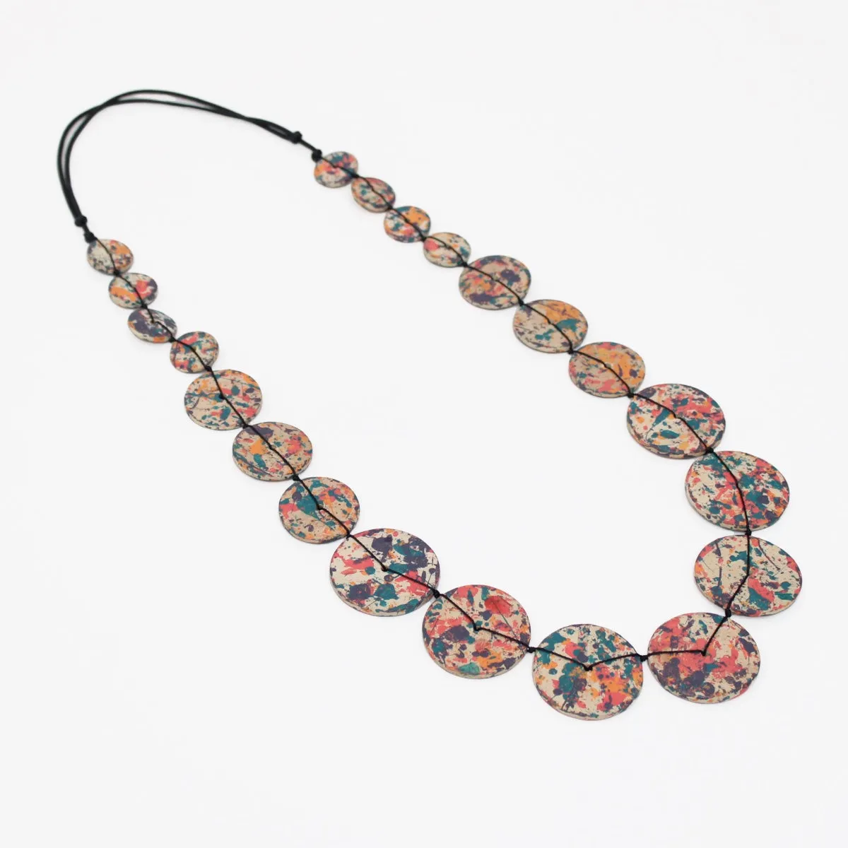 Speckled Coraline Statement Necklace