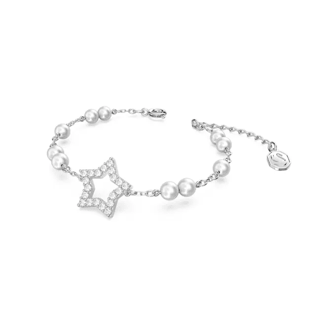 Stella Crystal Star White Rhodium Plated Bracelet 5645385