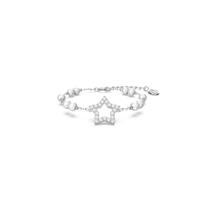 Stella Crystal Star White Rhodium Plated Bracelet 5645385