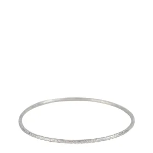 Sterling Silver Fine Paisley Bangle