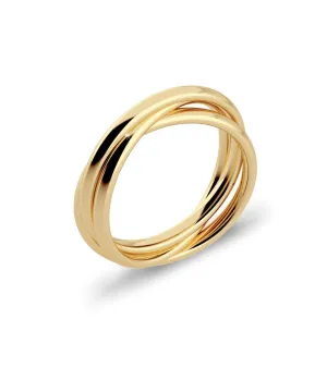 Sunset Orbit Ring Gold