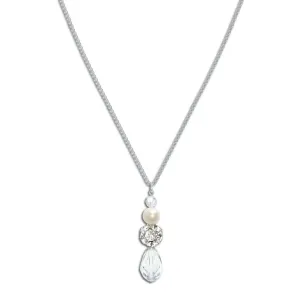 Sylvia Pearl and Crystal Bridal Pendant