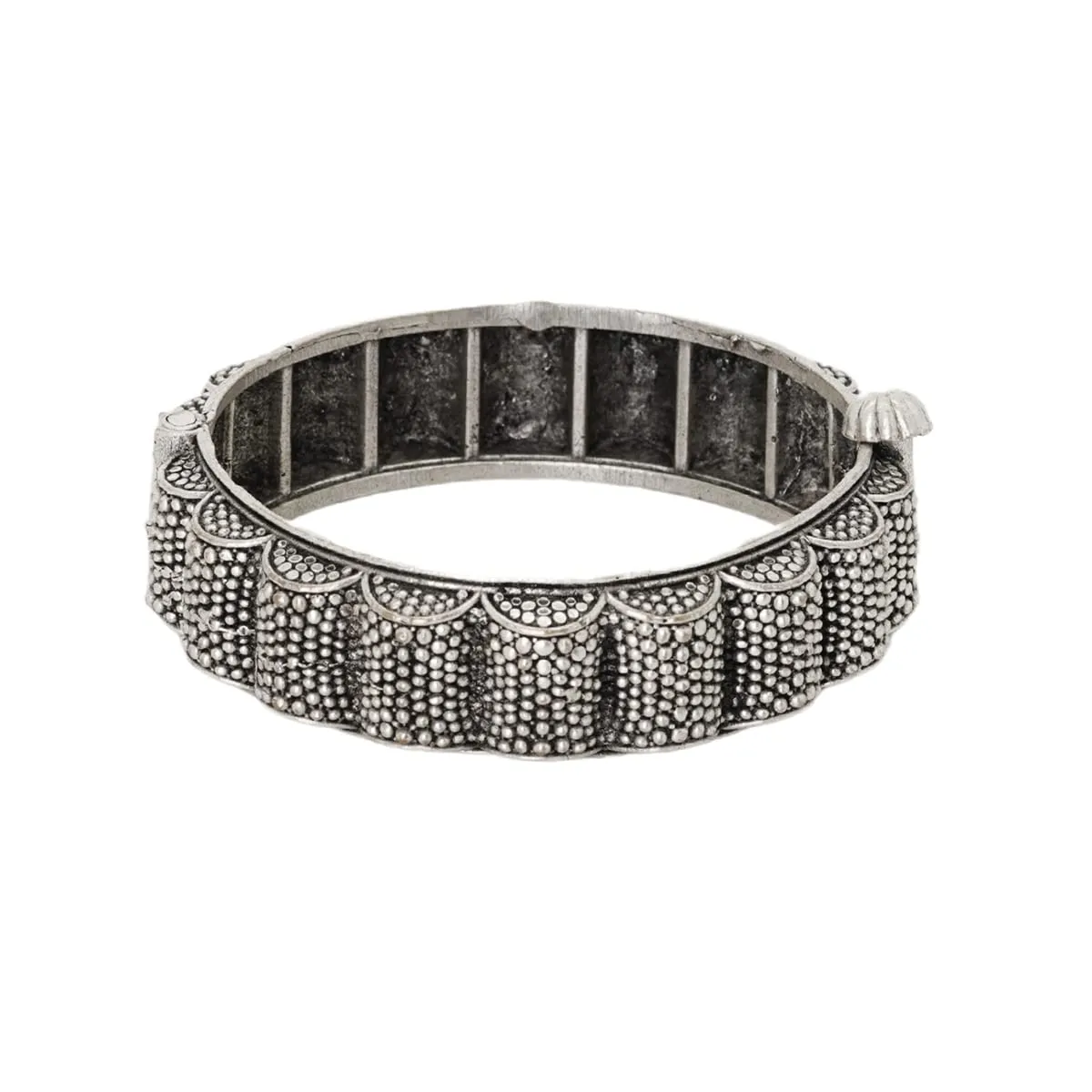 Teejh Arshi Silver Oxidised Bangles For Women