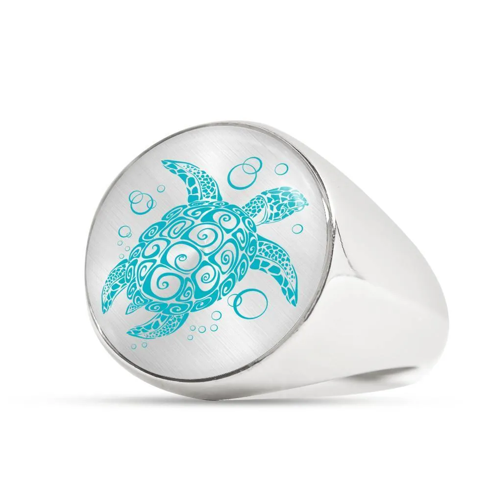 The Sea Turtle Twist Ring