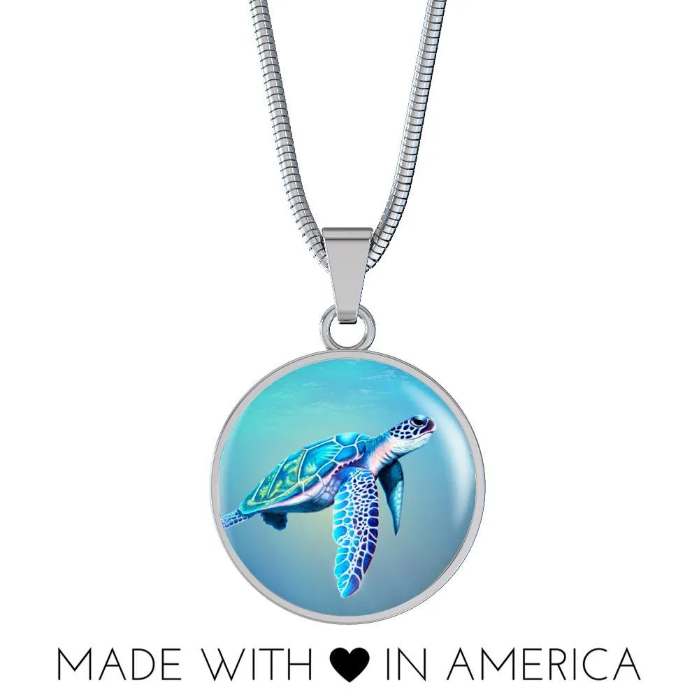 Tourquoise Sea Turtle Necklace