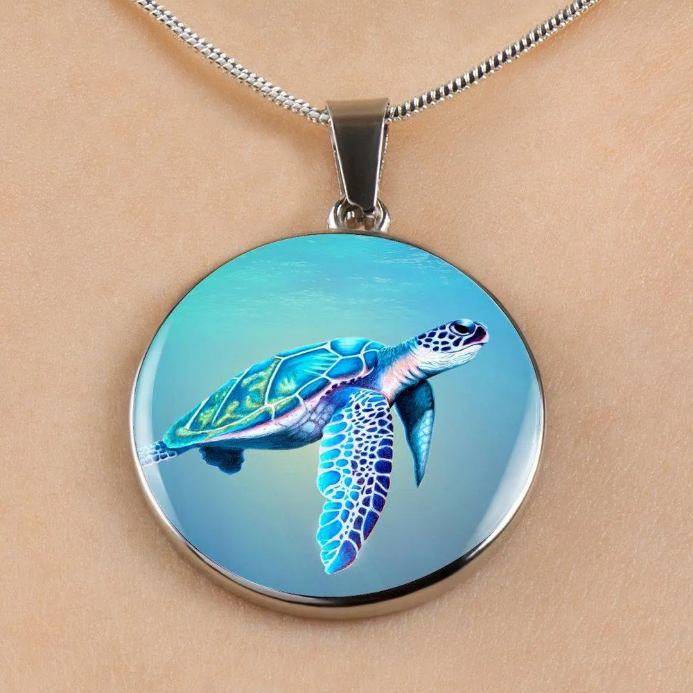 Tourquoise Sea Turtle Necklace