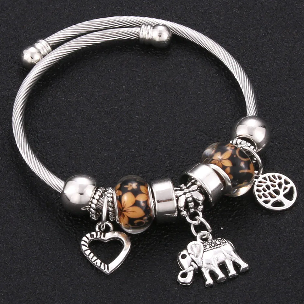 Tree of Life Lobster Buckle Bangles Bracelet