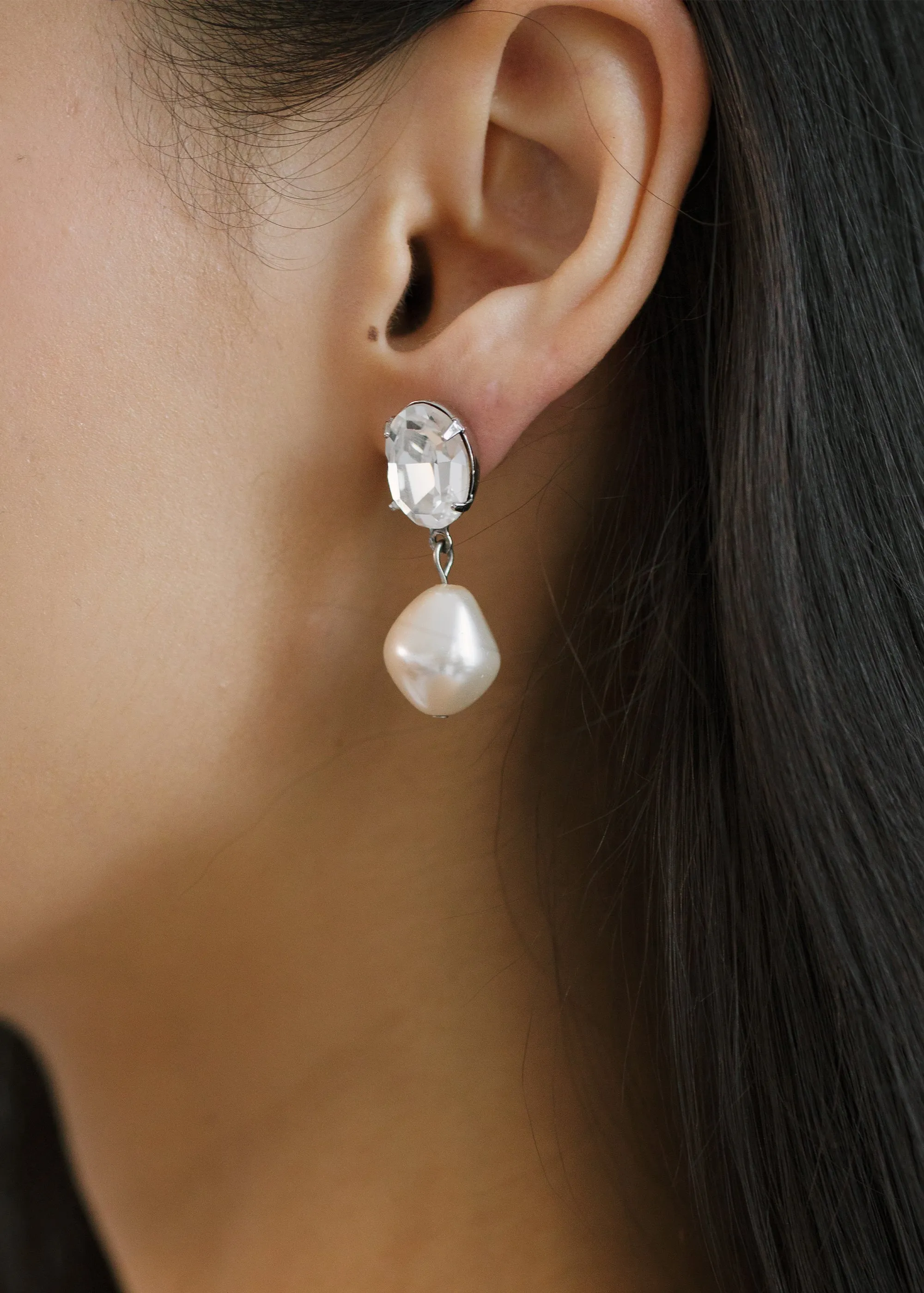 Tunis Earrings -- Crystal