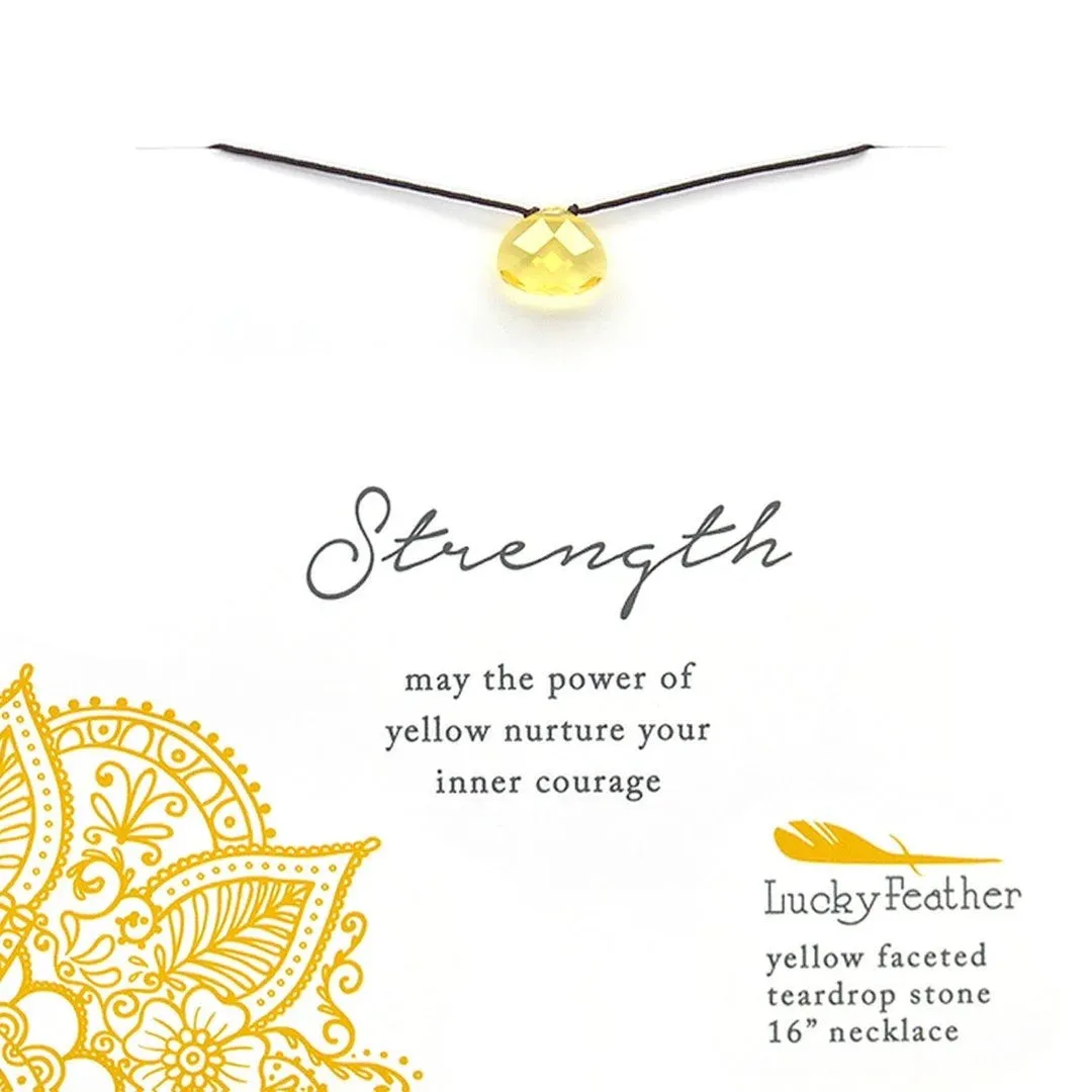 YELLOW STRENGTH COLOR POWER NECKLACE