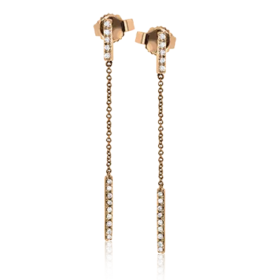 ZE666 Earring in 14k Gold with Diamonds